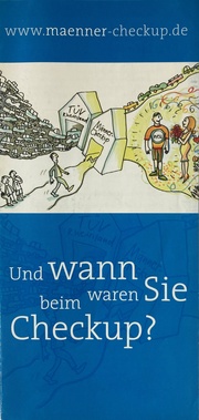 Titelbild des Flyers: und wann waren Sie beim Checkup?